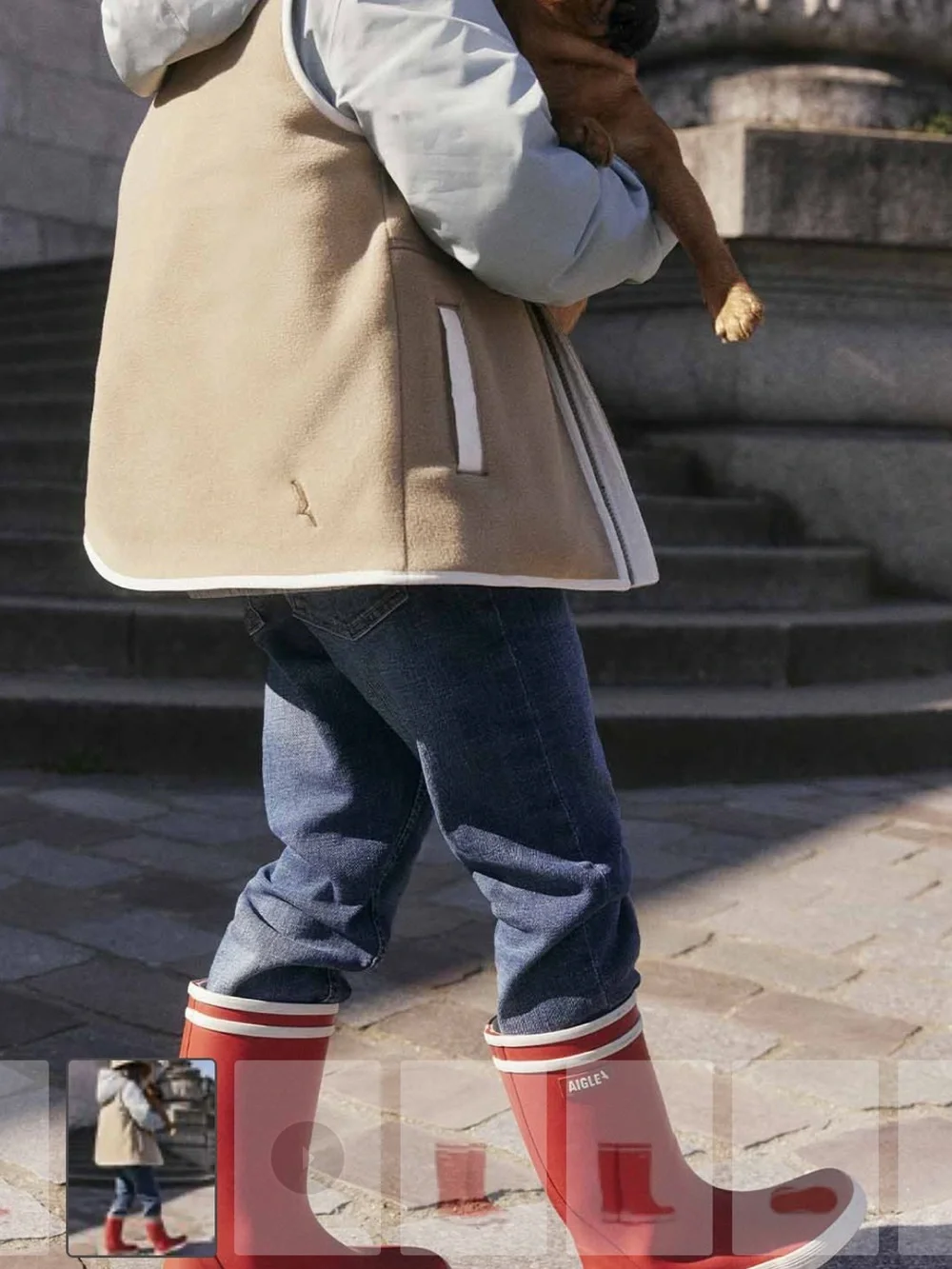 Kids Aigle Lolly Pop Boots in Rouge / Size EU 33